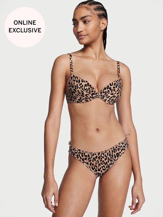 Buy 34 Plunge Brown Victoria s Secret Swimwear Online Victoria s