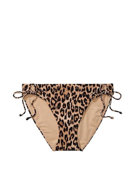 Leopard Tie Side Swim Bikini Bottom (K67294) | £25