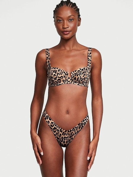 Leopard Brazilian Bikini Bottom (K67321) | £25