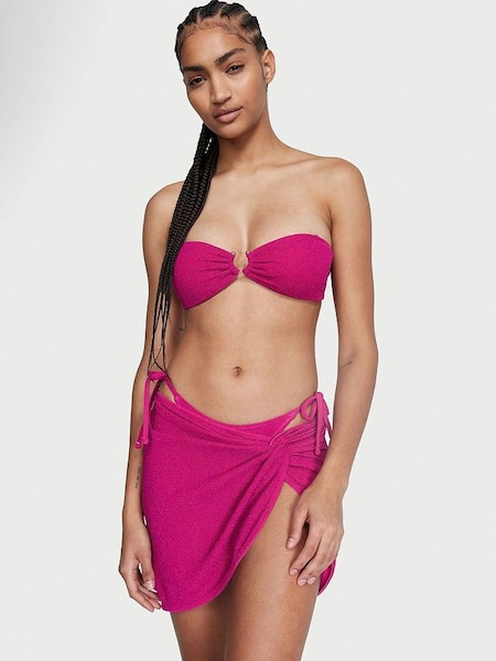 Forever Pink Strapless Shimmer Bikini Top (K67660) | £39