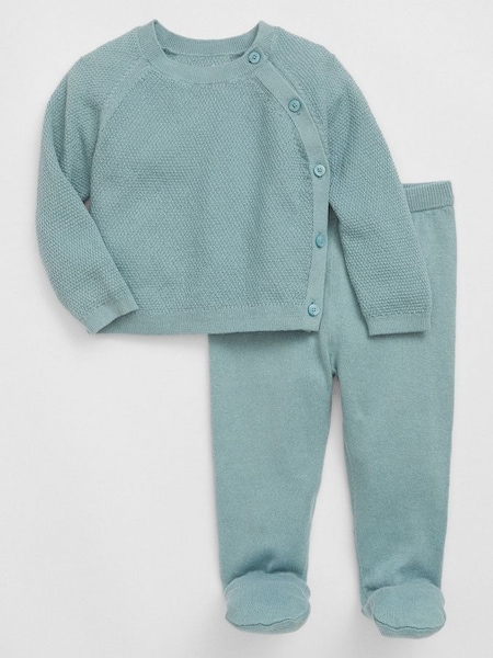 Blue Two-Piece Long Sleeve Jumper Outfit Set (K68358) | £30
