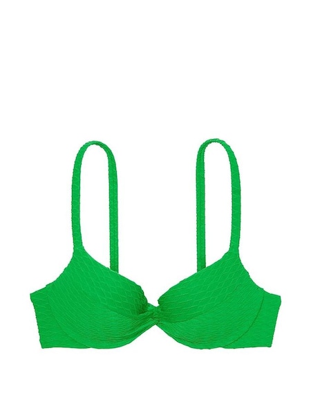 Green Fishnet Push Up Swim Bikini Top (K68505) | £39