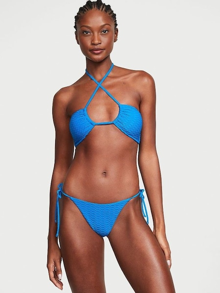 Shocking Blue Fishnet Tie Side High Leg Bikini Bottom (K68532) | £25