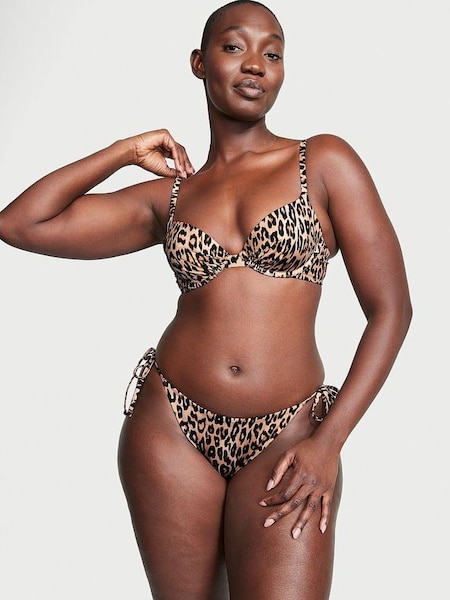 Leopard Brief Bikini Bottom (K68534) | £25