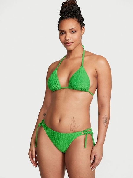 Green Fishnet Tie Side Swim Bikini Bottom (K68537) | £25
