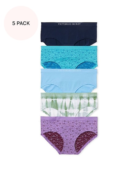 Blue/Green/Purple Hipster Knickers Multipack (K68566) | £25