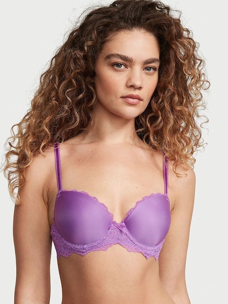 Purple Lace Lightly Lined Demi Bra (K70237) | £45