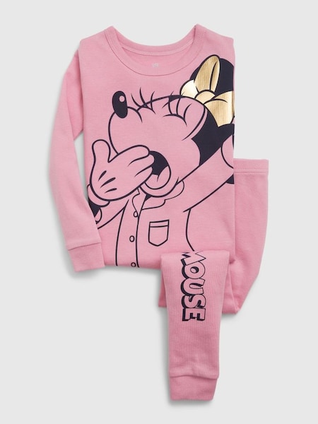 Pink Organic Cotton Disney Minnie Mouse Pyjama Set (12mths-5yrs) (K70435) | £20