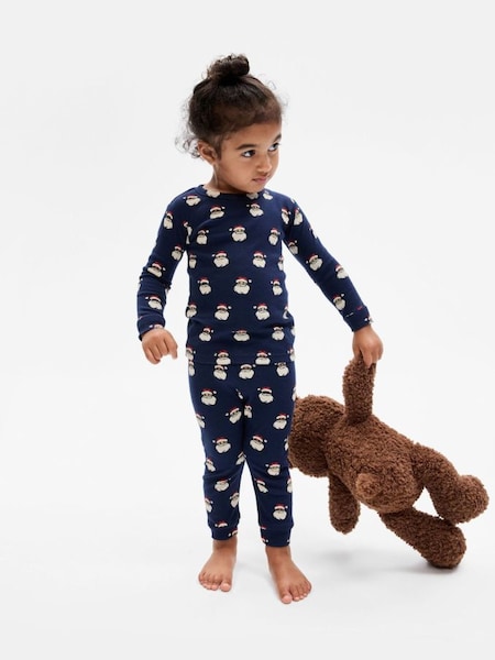 Navy Blue Santa Christmas Toddler Pyjamas (K70446) | £18