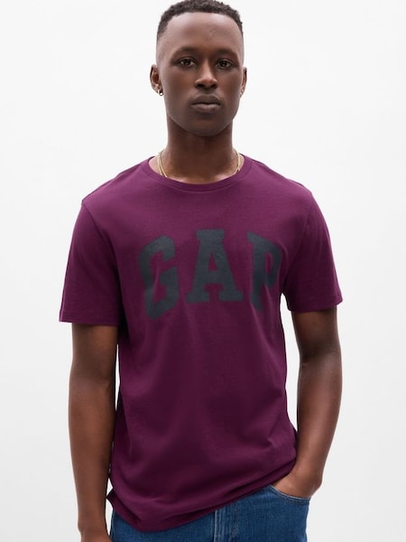 Purple Logo Short Sleeve Crew Neck T-Shirt (K70518) | £16