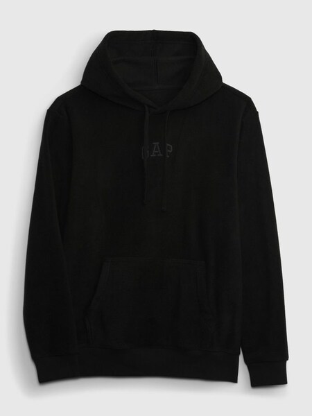Black Arch Logo Hoodie (K70519) | £40