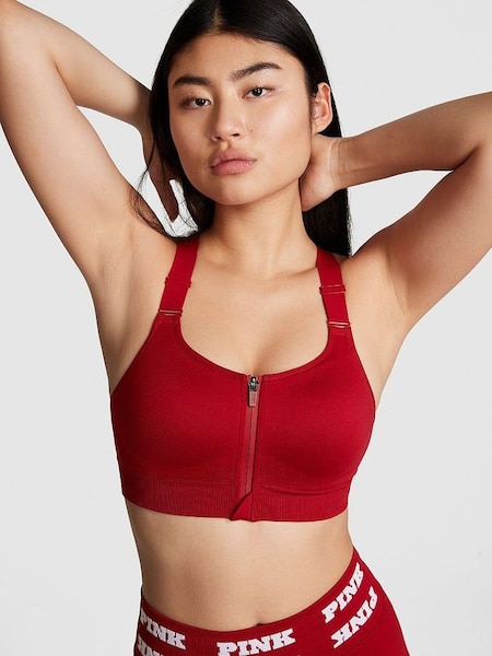 Red Lacquer Seamless Air Sports Bra (K70639) | £35