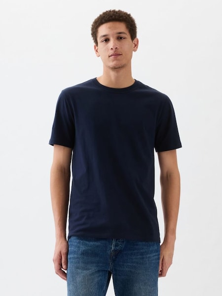 Navy Everyday Soft Short Sleeve Crew Neck T-Shirt (K70722) | £10