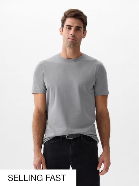 Grey Everday Soft Short Sleeve Crew Neck T-Shirt (K70723) | £10