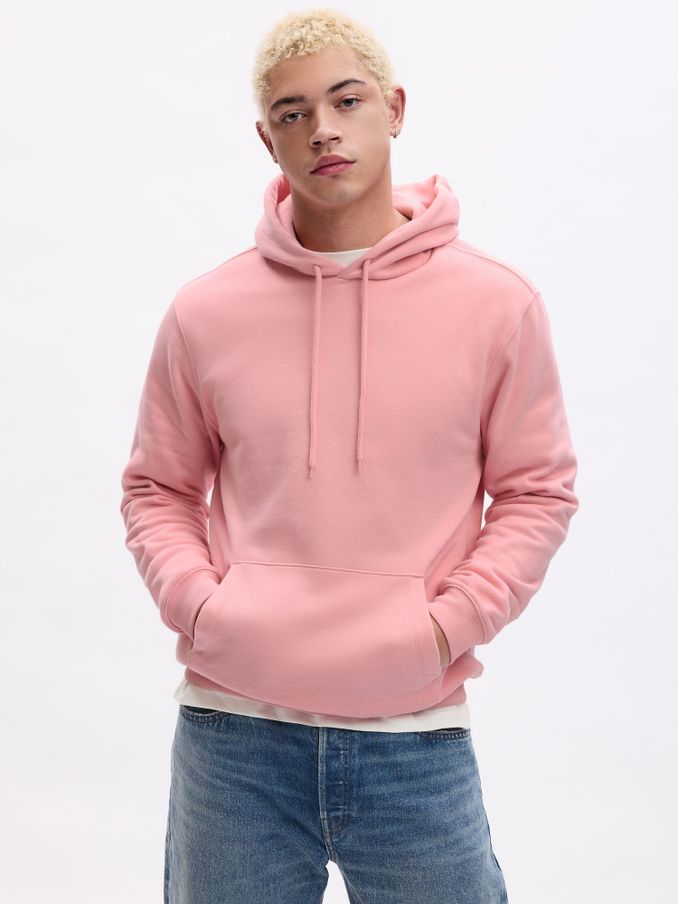 Men s Pink Hoodies Sweatshirts Gap UK