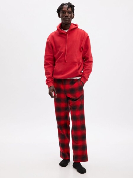 Red & Black Flannel Check Pyjama Bottoms (K70882) | £35