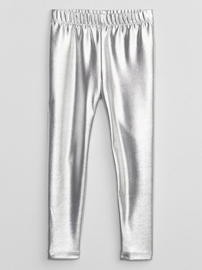 Silver leggings online new arrivals