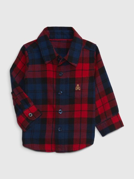 Red and Blue Check Brannan Bear Shirt (K70968) | £15