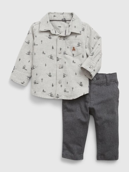 Grey Brannan Bear Baby Outfit Set (K70971) | £18