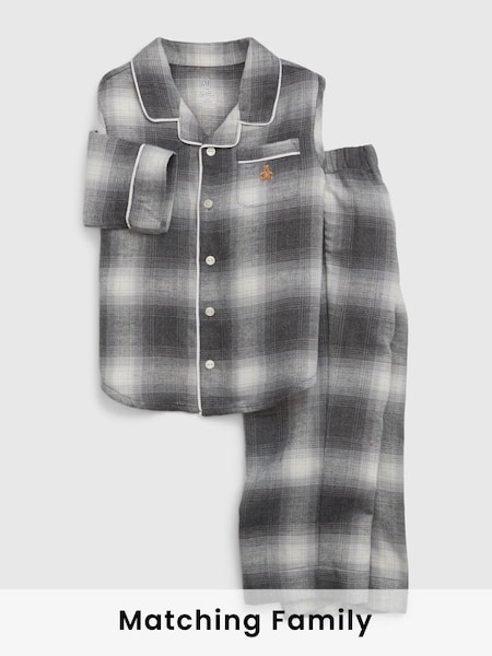 Grey Check Family Christmas Toddler Pyjamas (K70989) | £30