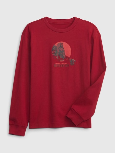 Red Masters of the Universe Graphic Long Sleeve Crew Neck T-Shirt (K71017) | £24