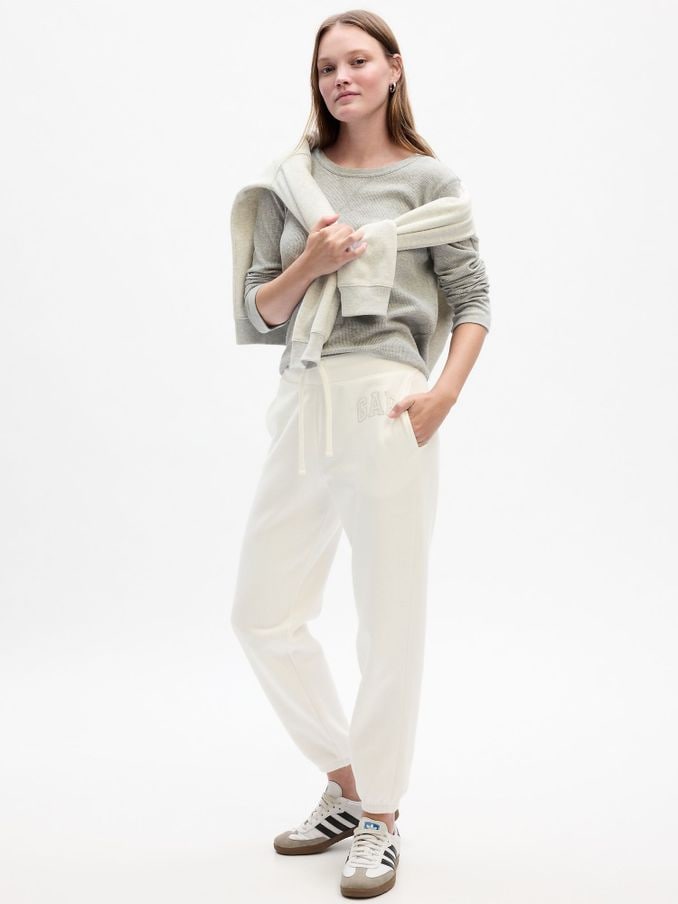 Womens plain joggers sales