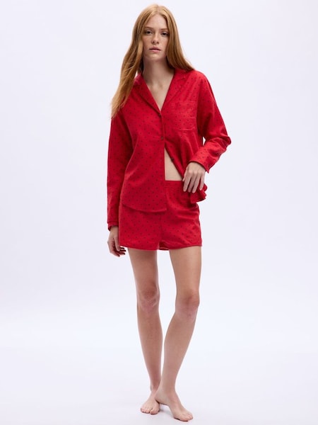 Red Soft Print Pyjama Bottoms (K71159) | £30