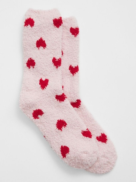 Pink Cosy Knit Socks (K71172) | £5
