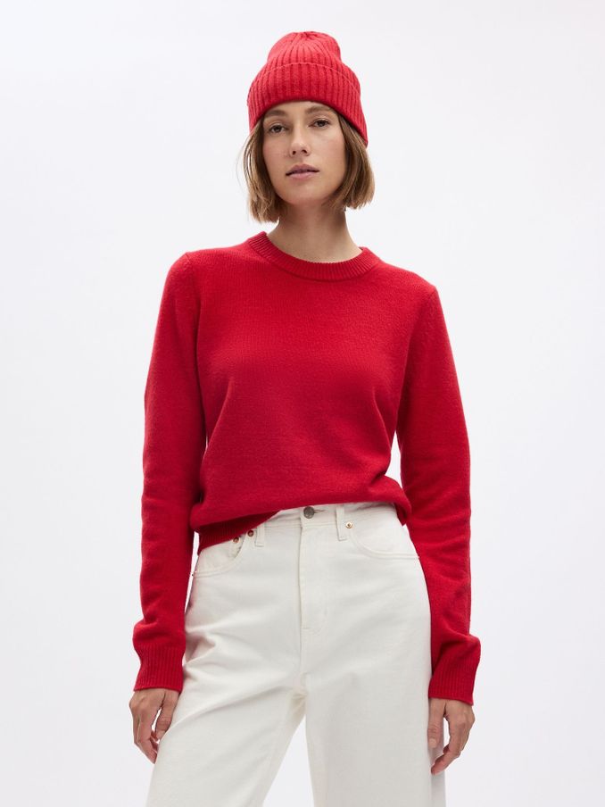 Red cheap gap jumper