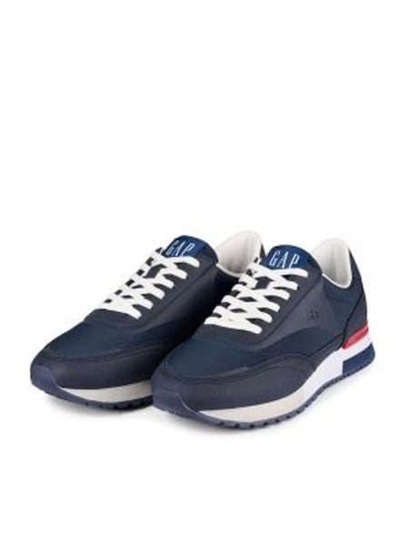 Navy Blue New York Low Top Trainers (K71726) | £75
