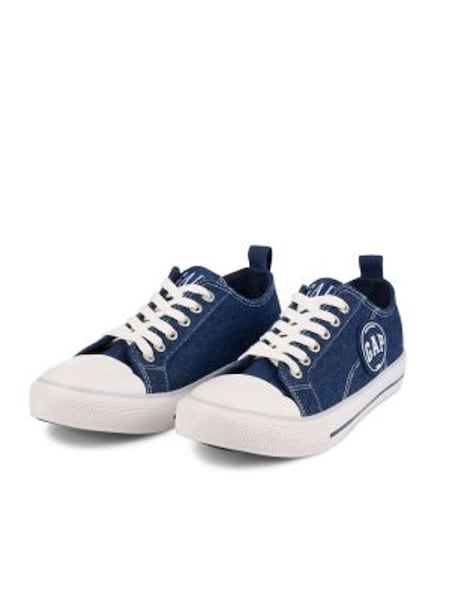 Navy Blue Houston Low Top Canvas Trainers (K71776) | £45