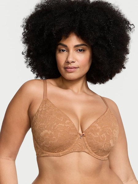 Toffee Nude Lace Invisible Lift Minimiser Bra (K71849) | £39