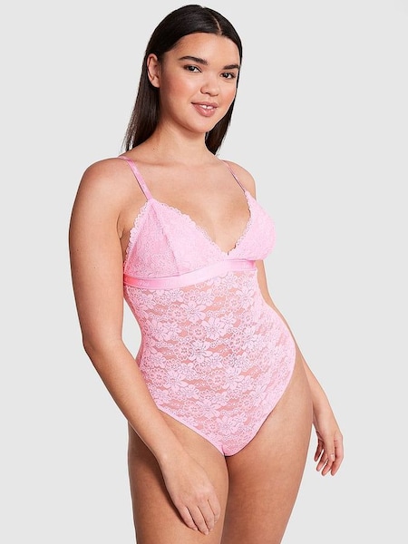 Pink Bubble Infinity Lace Sleep Bodysuit (K71890) | £30