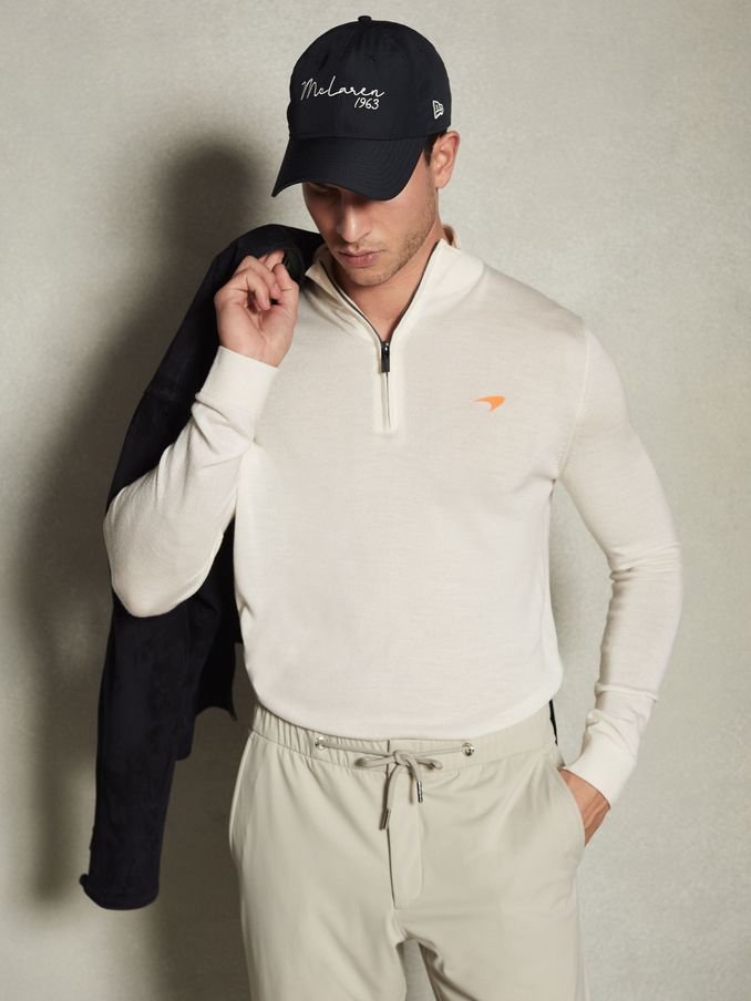 Men s Zip Neck Jumpers The Zip Neck Jumper Reiss