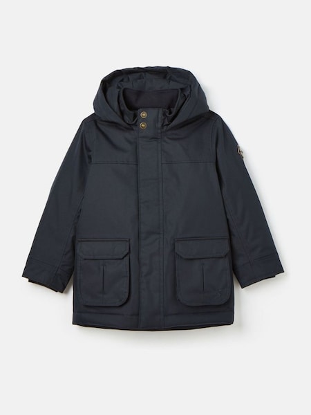 Kids' Ultimate Navy Blue Waterproof Coat with Quilted Lining (K73238) | £54 - £59