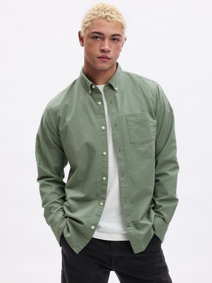 Buy Men s 100 Cotton Shirts Online Gap UK