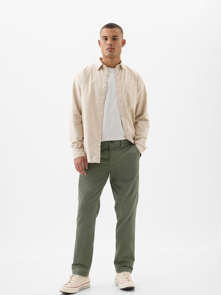 Khaki Green Essential Slim Fit Chinos (K73454) | £40