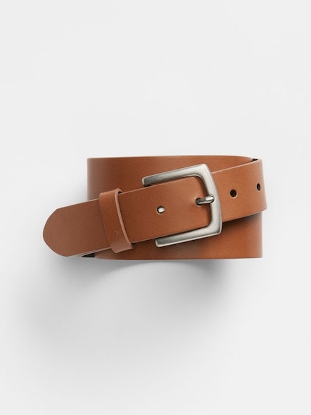 Brown Classic Faux Leather Belt (K73455) | £18