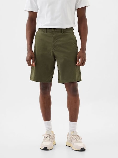 Khaki Green 9" Chino Shorts (K73464) | £30