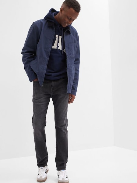Dark Grey Stretch Slim Fit Soft Wear Washwell Jeans (K73490) | £50