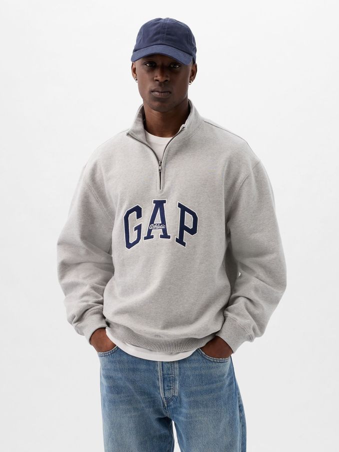 Modal-blend sweatshirt with logo print | EMPORIO ARMANI Man