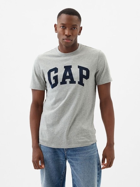 Grey Everyday Soft Logo Short Sleeve Crew Neck T-Shirt (K73497) | £14