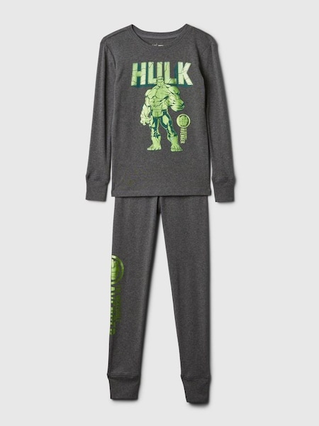 Grey Marvel Organic Cotton Pyjama Set (4-13yrs) (K73637) | £25