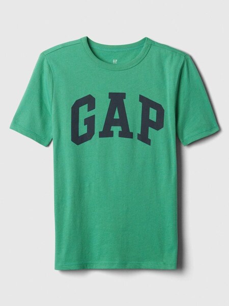 Green Logo Short Sleeve Crew Neck T-Shirt (4-13yrs) (K73648) | £10