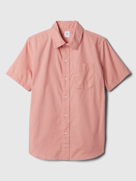 Pink Poplin Short Sleeve Shirt (K73655) | £18