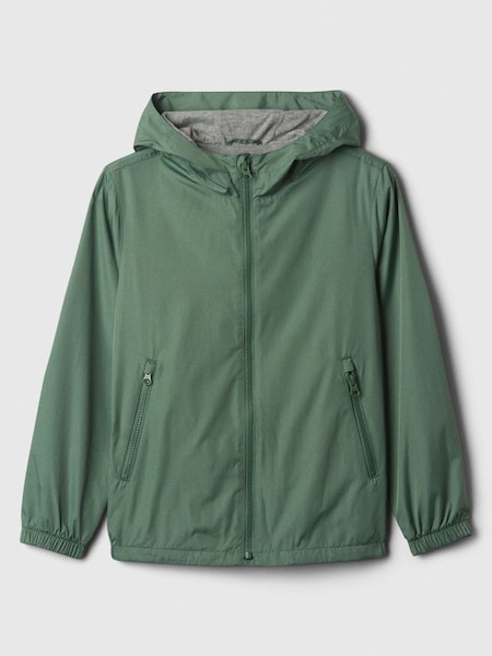 Green Water Resistant Jersey-Lined Windbuster (4-13yrs) (K73656) | £30