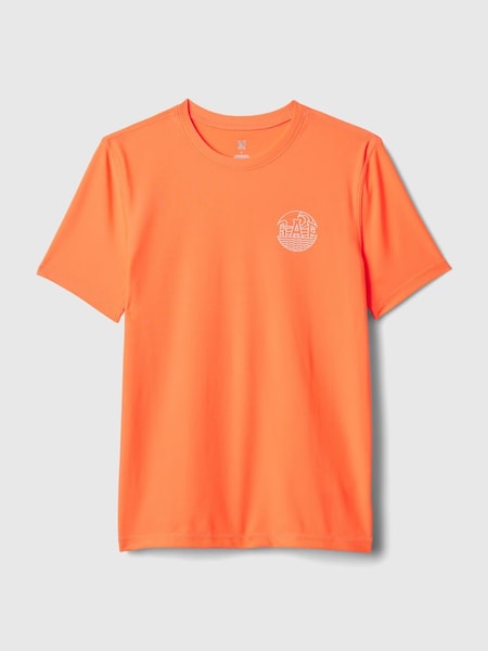 Orange Short Sleeve Rash Vest (4-13yrs) (K73680) | £18