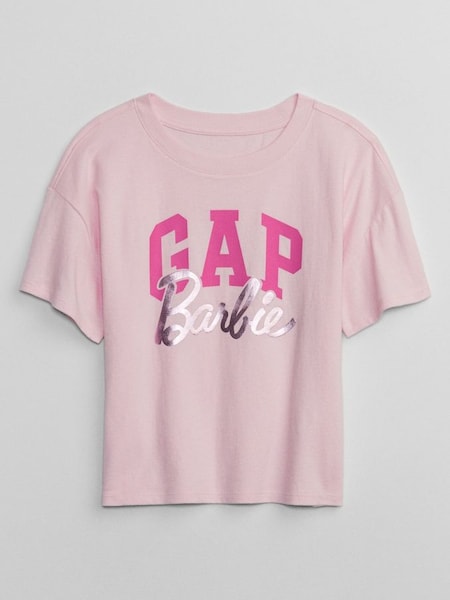 Pink Barbie Logo Short Sleeve Crew Neck T-Shirt (4-13yrs) (K73837) | £16