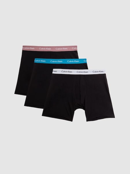 Calvin Klein Underwear Boxer Briefs 3 Pack in Black Multi (K74789) | £42
