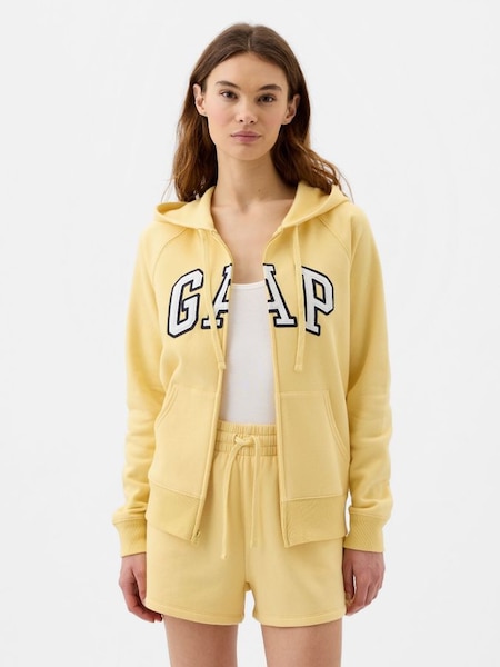 Yellow Logo Zip Up Hoodie (K74972) | £35